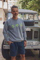 LIGHT GREY/YELLOW SEA SWEATSHIRT
