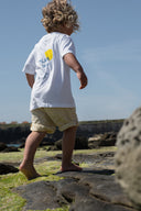 WHITE PLAYA CHICA KIDS T-SHIRT