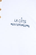 WHITE SAM'S LONG SLEEVES T-SHIRT