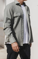 WOOL SEERSUCKER SPORT SHIRT