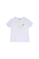 WHITE PLAYA CHICA KIDS T-SHIRT