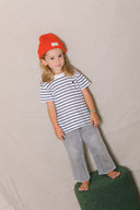 NAVY/WHITE STRIPES PATCH SAMMY KIDS T-SHIRT