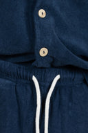 NAVY PETIT MONSIEUR KIDS TOWEL SHORT