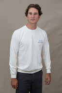 OFFWHITE/ROYAL BLUE LA CÔTE SWEATSHIRT
