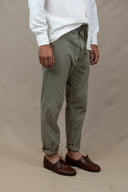 TAN GREEN JOGGER LINEN LONG
