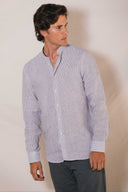 SAM MAO NAVY STRIPES SHIRT L.E.