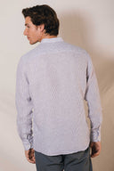 SAM MAO NAVY STRIPES SHIRT L.E.