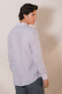SAM MAO NAVY STRIPES SHIRT L.E.