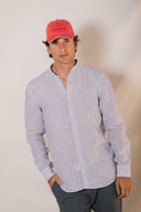 SAM MAO NAVY STRIPES SHIRT L.E.