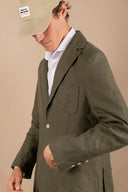 GREEN LINEN BLAZER
