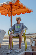 LIGHT GREY/YELLOW SEA KIDS SWEATSHIRT