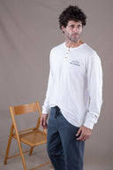 WHITE SAM'S LONG SLEEVES T-SHIRT