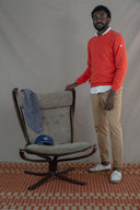ORANGE LAMBSWOOL SWEATER