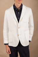 WHITE LINEN BLAZER