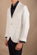 WHITE LINEN BLAZER