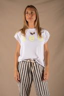 WHITE/YELLOW SEA SOLEIL T-SHIRT