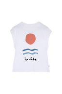 WHITE LA COTE SOLEIL T-SHIRT