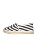 WOMAN BLACK STRIPES ESPADRILLES