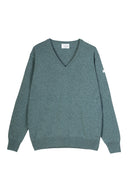 CASPIAN LAMBSWOOL V-NECK JUMPER