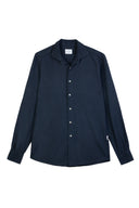 NAVY BRUSHED TWILL SHIRT