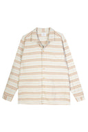 BROWN STRIPES OVERSHIRT