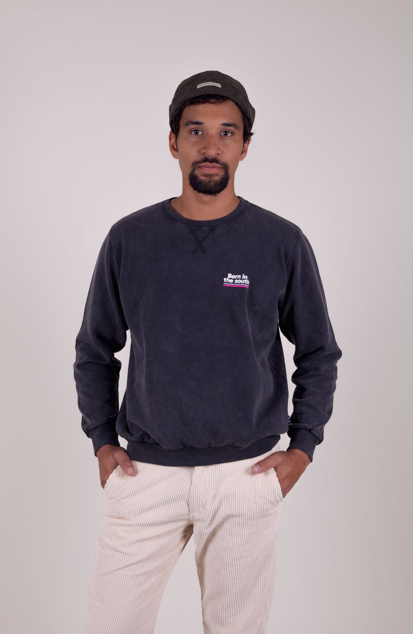 ASPHALT PINK BORN IN THE SOUTH SWEATSHIRT