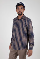 BROWN FLANNEL SPORT SHIRT