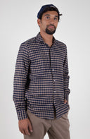 BROWN FLANNEL SPORT SHIRT