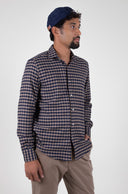 BROWN FLANNEL SPORT SHIRT