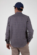 BROWN FLANNEL SPORT SHIRT