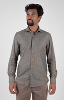 GREEN/ORANGE VILLELA SPORT SHIRT