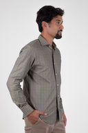GREEN/ORANGE VILLELA SPORT SHIRT