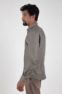 GREEN/ORANGE VILLELA SPORT SHIRT