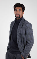 GREY CHECKED BLAZER