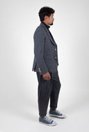 GREY CHECKED BLAZER