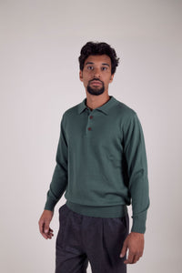 KAKI POLO SWEATER