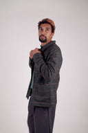 GREEN LAMBSWOOL JACKET