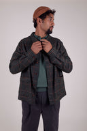GREEN LAMBSWOOL JACKET
