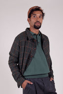 GREEN LAMBSWOOL JACKET