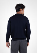 NAVY POLO SWEATER