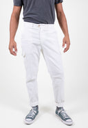 OFFWHITE CORDUROY CARGO TROUSERS
