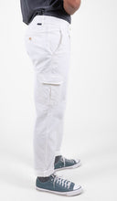 OFFWHITE CORDUROY CARGO TROUSERS