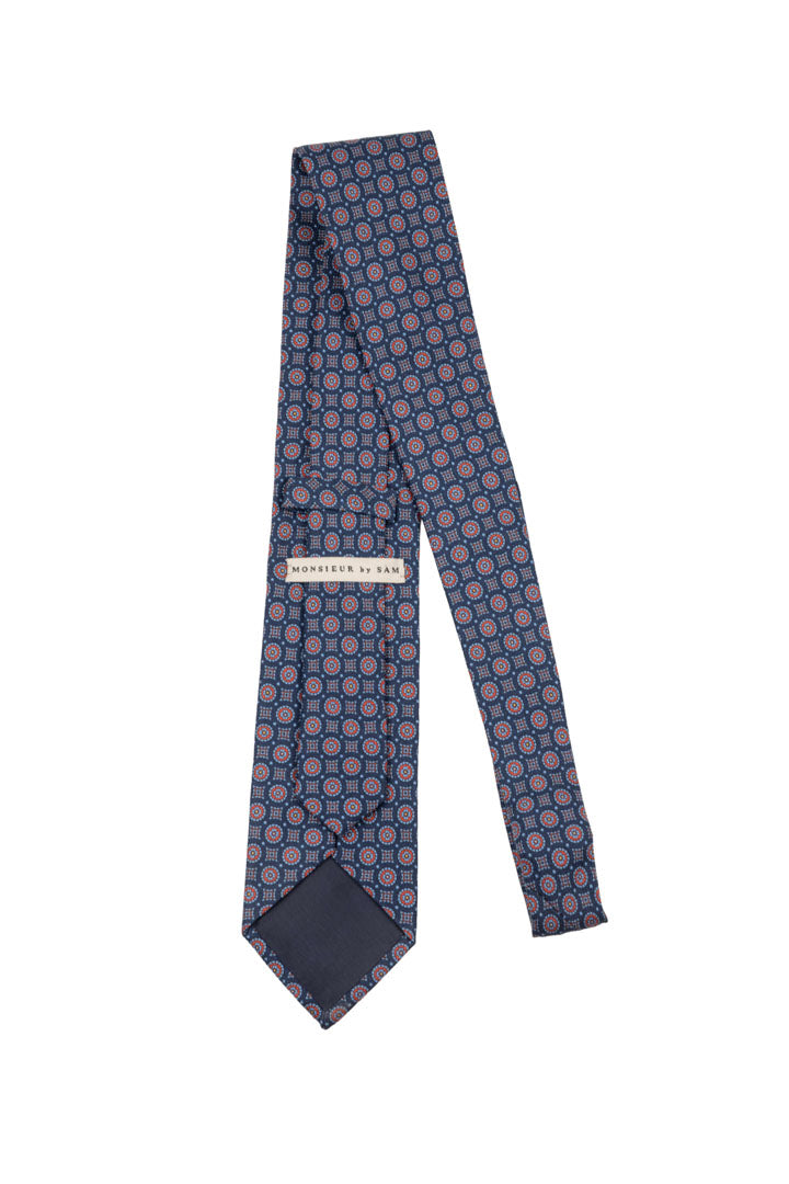 NAVY SILK TWILL TIE