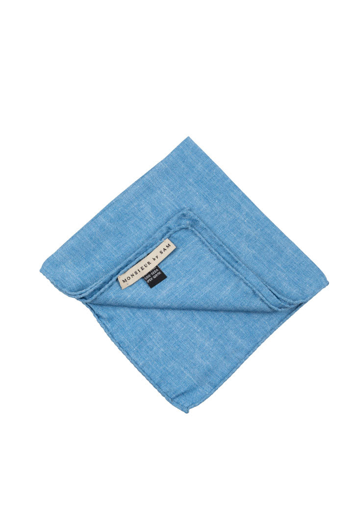 BLUE SHAPPE POCKET SQUARE