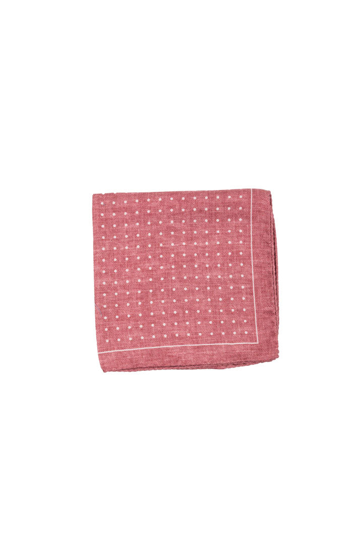 RED SHAPPE POCKET SQUARE