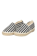 WOMAN BLACK STRIPES ESPADRILLES