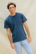 NAVY/RED LA CÔTE T-SHIRT