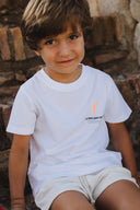 WHITE THE GENT KIDS T-SHIRT