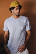 LIGHT GREY SNC BASIC FLAMÉ T-SHIRT