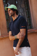 NAVY TOWEL POLO